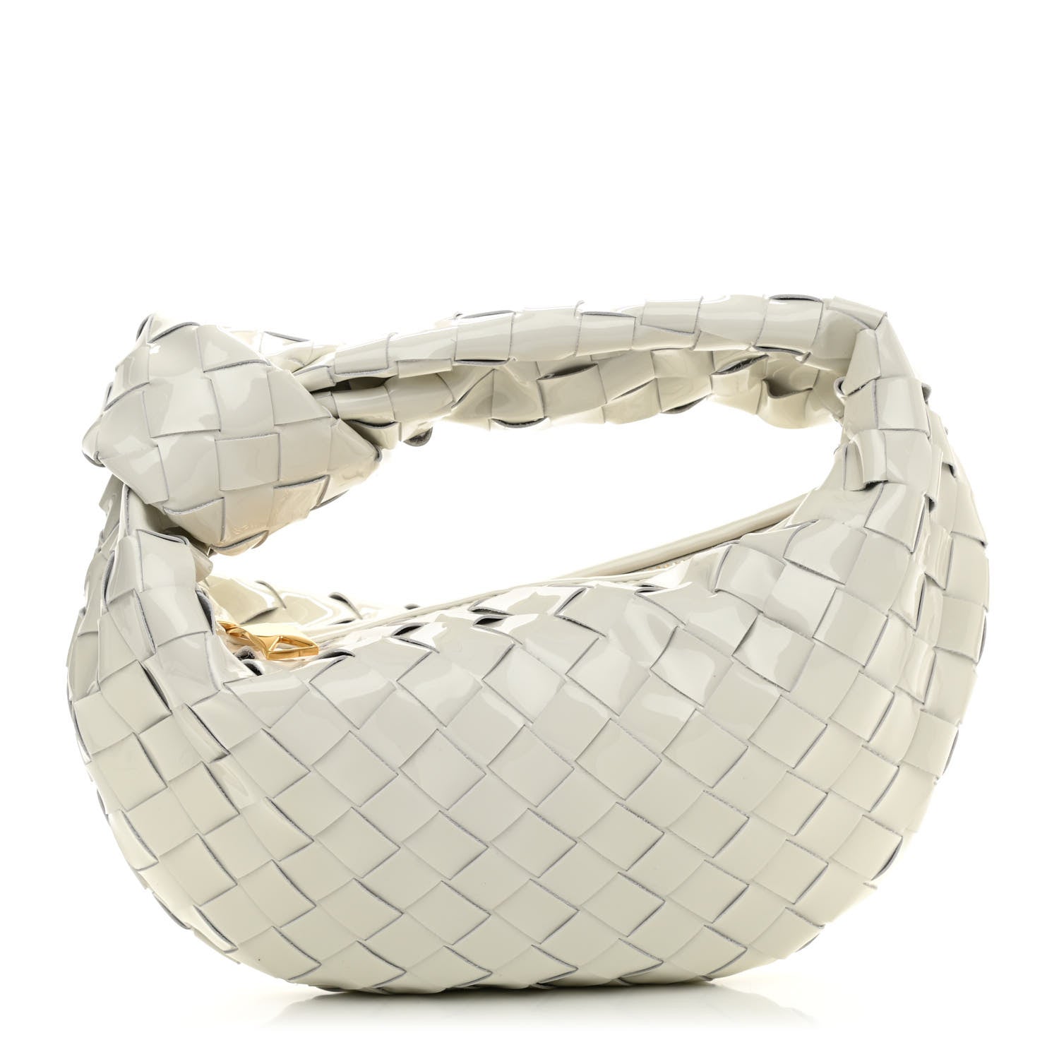 Bottega Veneta Patent Nappa Intrecciato Mini Jodie White 1 of 10