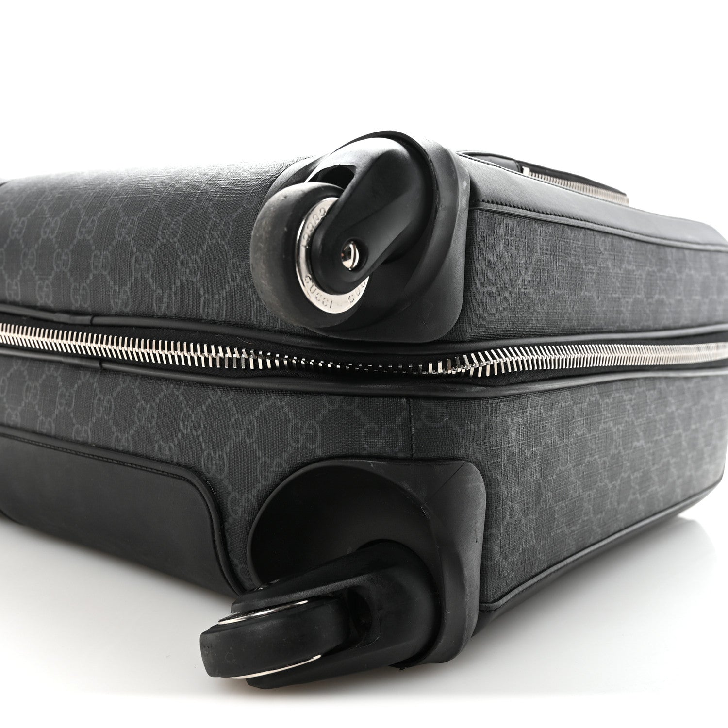 Gucci GG Supreme Monogram Gran Turismo Suitcase Black Grey 9 of 9