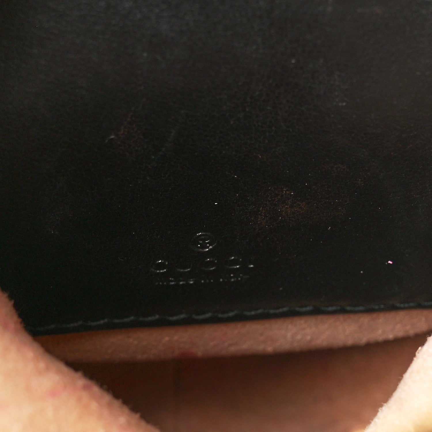 Gucci Calfskin Matelasse Mini GG Marmont Crossbody Bag Black 6 of 9