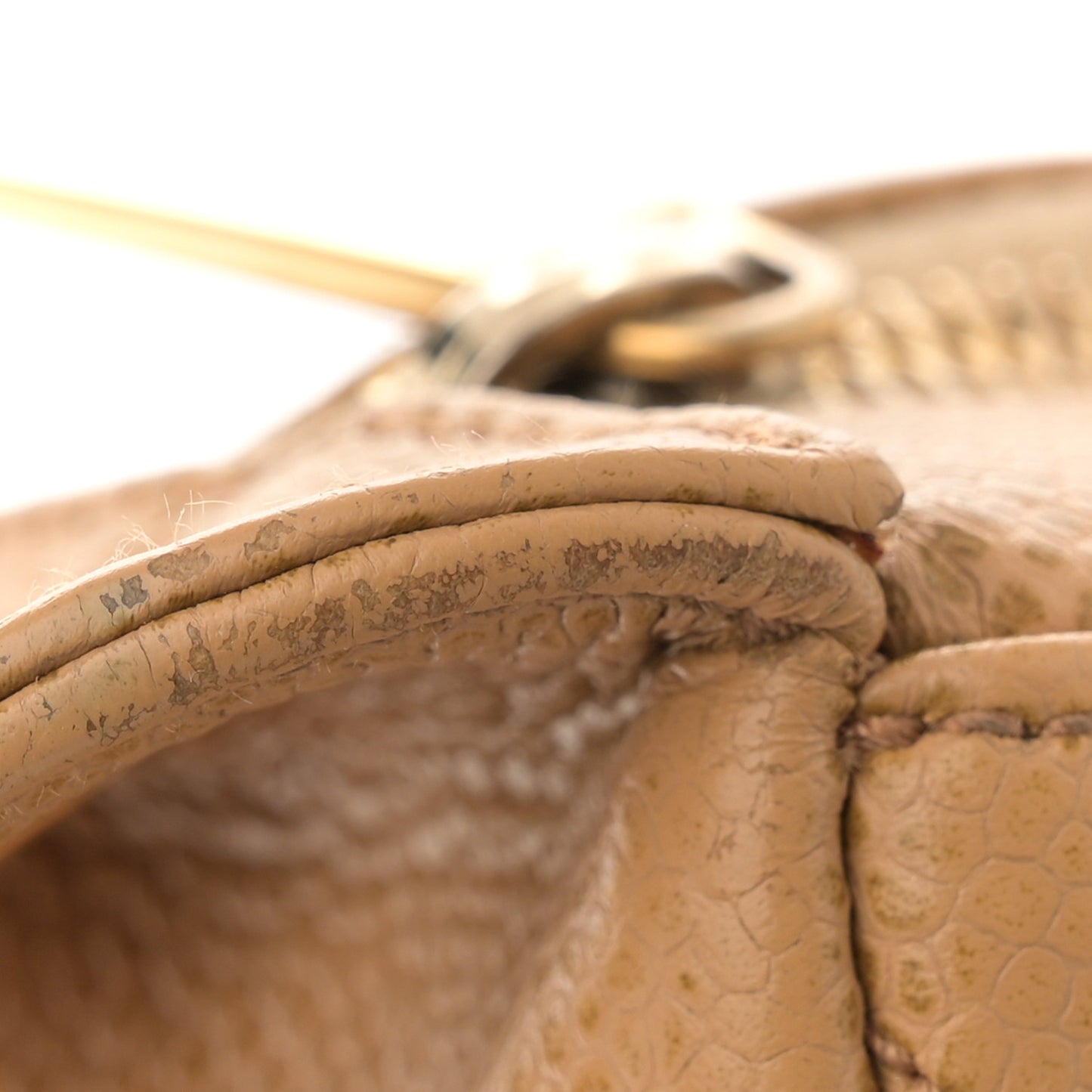 Caviar Quilted Timeless CC Shoulder Bag Beige