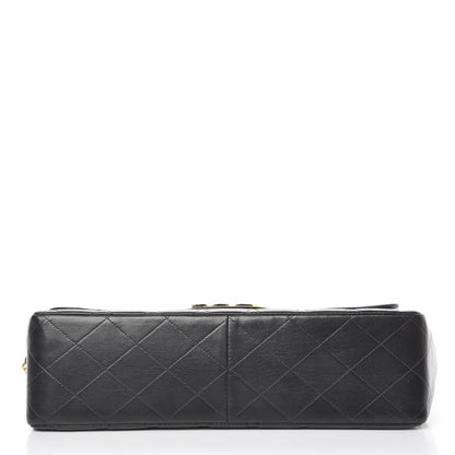 Chanel Lambskin Quilted Jumbo Single Flap Black 11 of 16