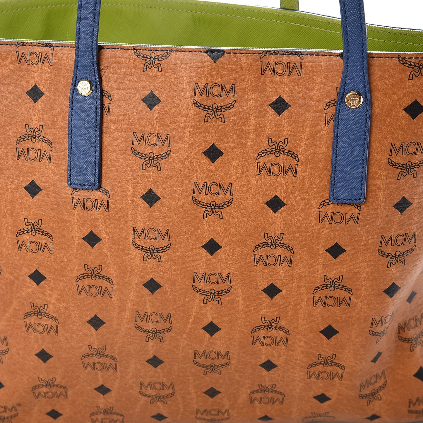 Visetos Saffiano Craig and Karl Eyes On The Horizon Tote Cognac
