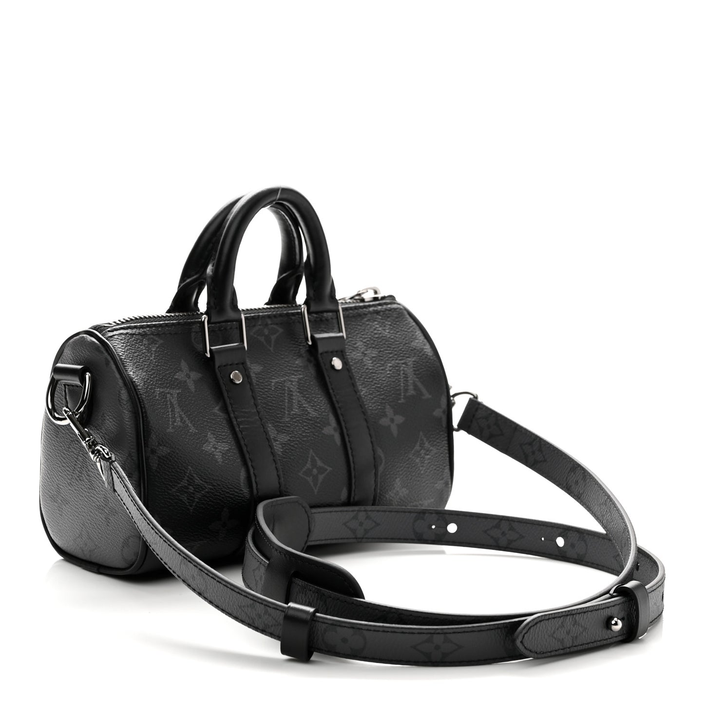 Reverse Monogram Eclipse Keepall XS Black