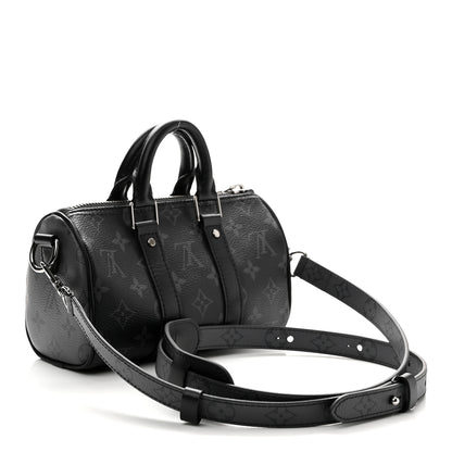 Louis Vuitton Reverse Monogram Eclipse Keepall XS Black 3 of 10
