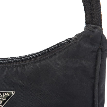 Prada Tessuto Nylon Hobo Black 12 of 16