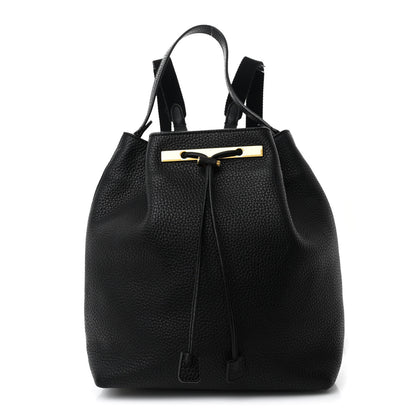 The Row Grained Calfskin Backpack 11 Black 1 of 9