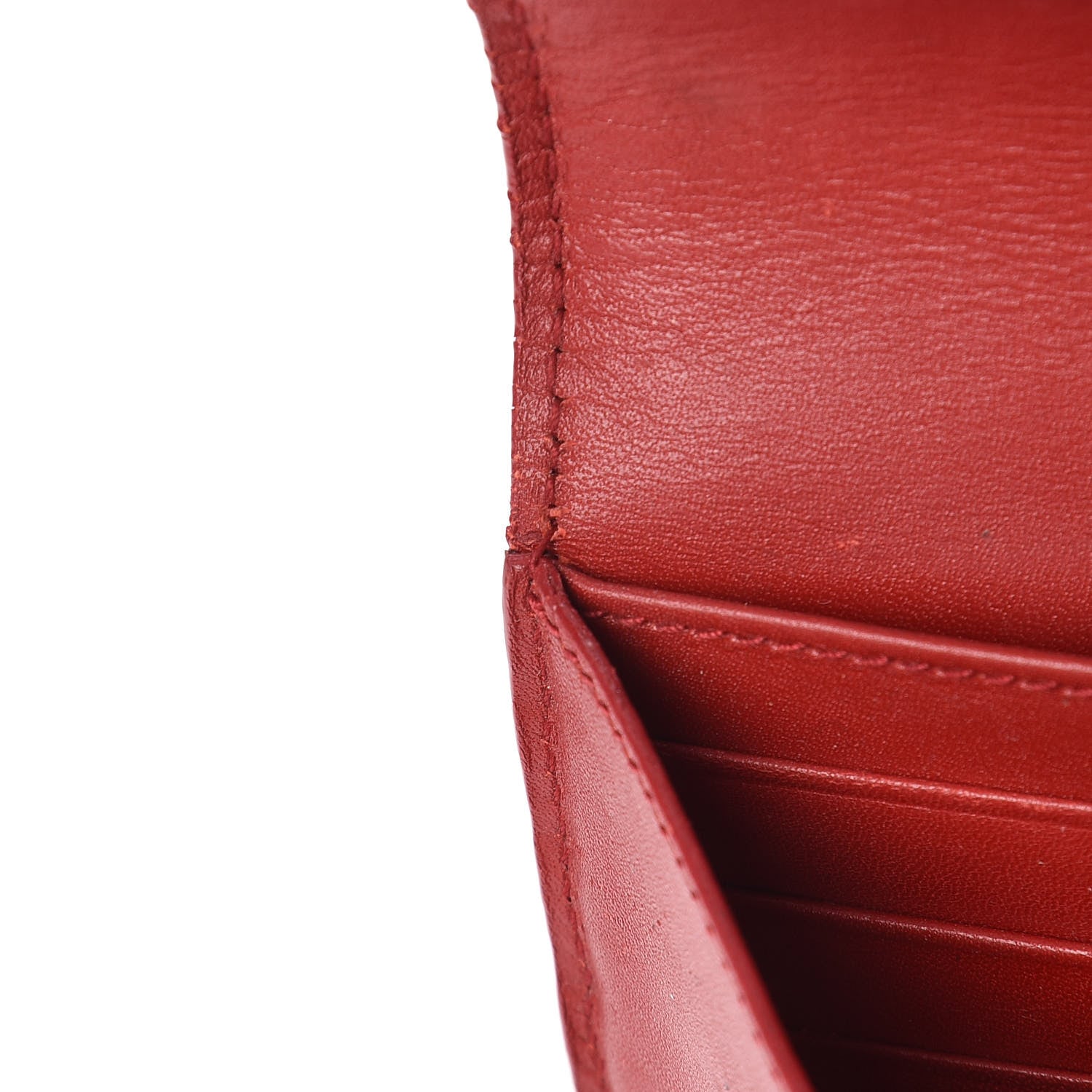 Saint Laurent Patent Belle De Jour Flap Wallet Red 13 of 13