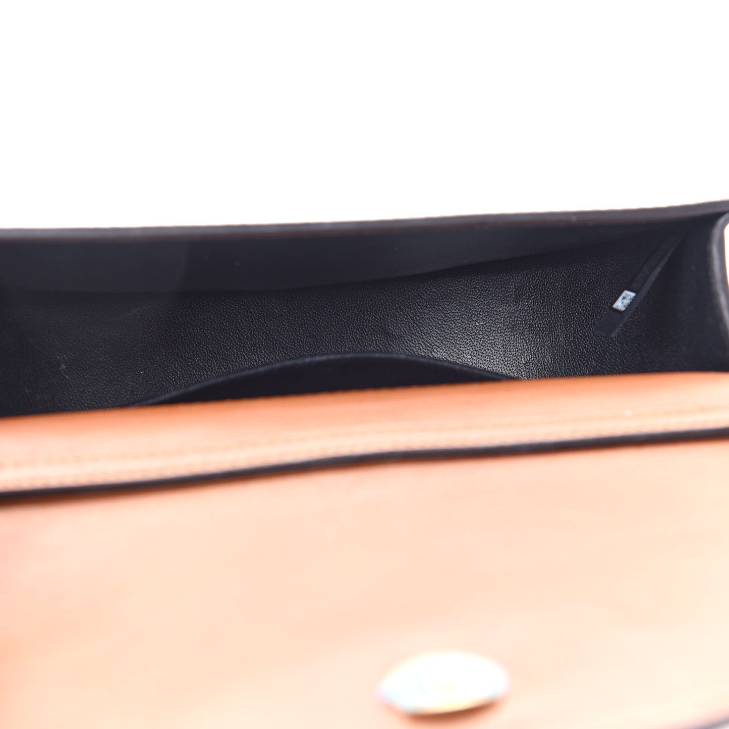 Calfskin Small Nile Bracelet Minaudiere Bag Caramel