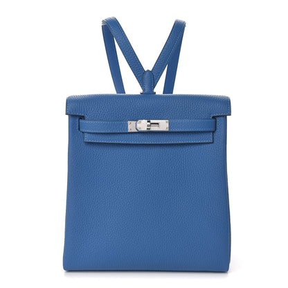 Hermes Taurillon Clemence Kelly Ado Backpack 22 Mykonos 1 of 26