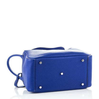 Hermes Taurillon Clemence Lindy 30 Bleu Electrique 4 of 7
