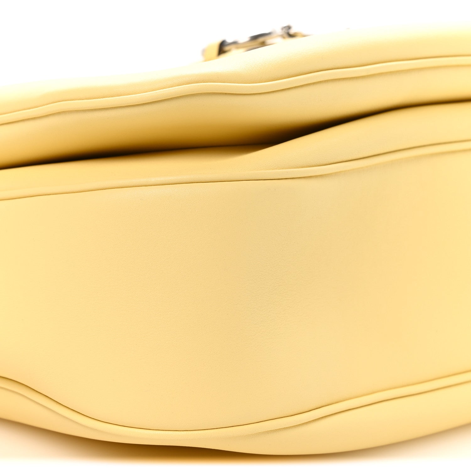 Gucci Calfskin Large Aura Horsebit 1955 Shoulder Bag Butter 9 of 10