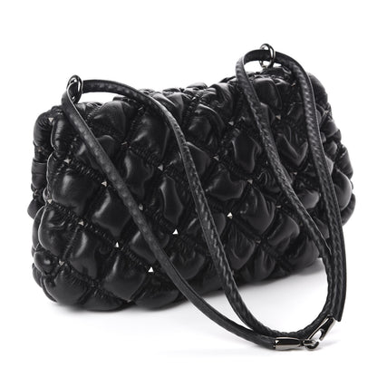 Valentino Garavani Nappa Medium Spikeme Shoulder Bag Black 3 of 9