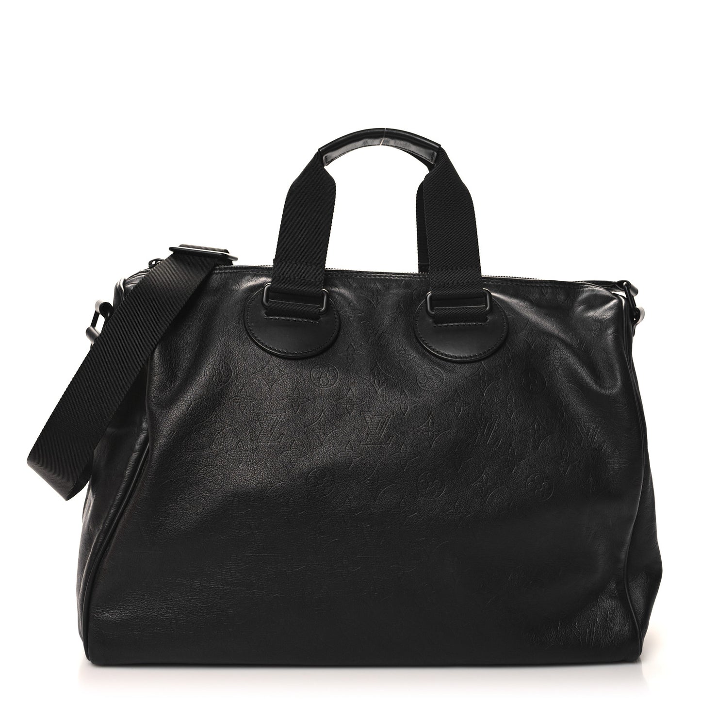 Calfskin Shadow Monogram Mens Speedy Bandouliere 40