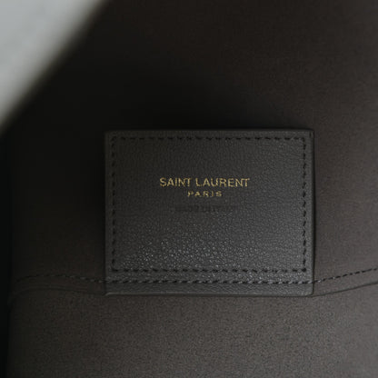 Saint Laurent Calfskin Large Shopping Tote Fog 7 of 7