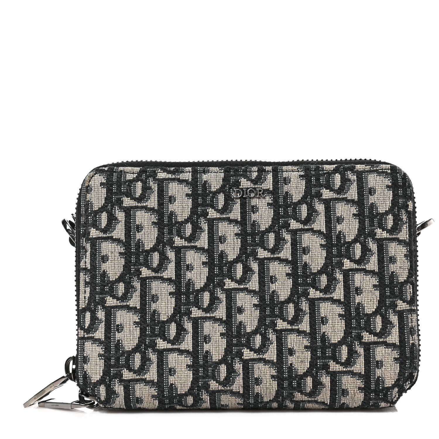 Christian Dior Oblique Pouch Navy Blue 1 of 7