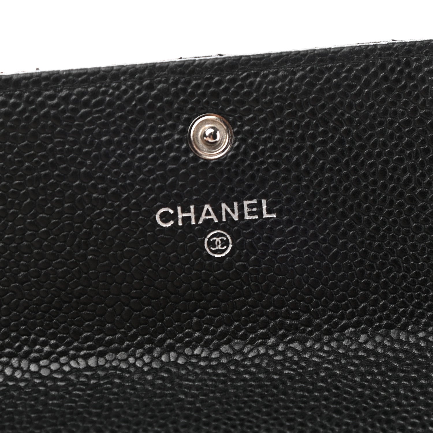 Chanel Caviar Quilted Large Gusset Flap Wallet Black 6 of 10