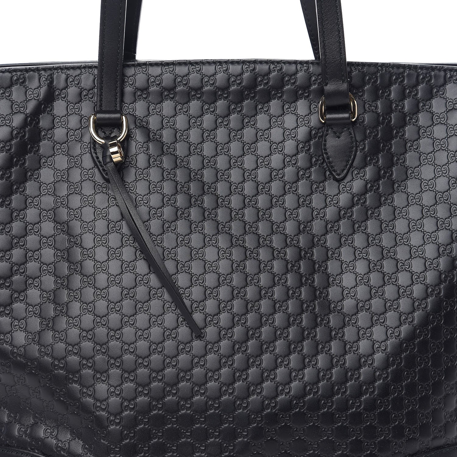 Gucci Microguccissima Bree Zippered Tote Black 9 of 9