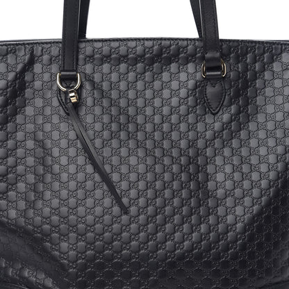 Gucci Microguccissima Bree Zippered Tote Black 9 of 9