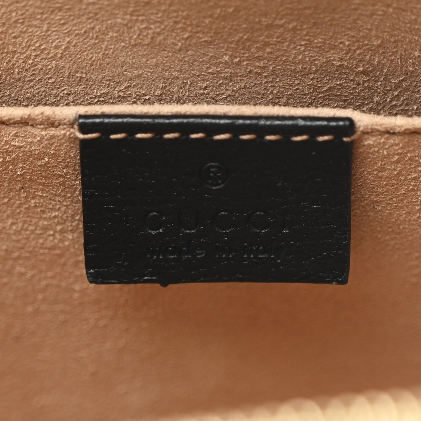 Textured Calfskin Web Small Ophidia Tote Bag Black