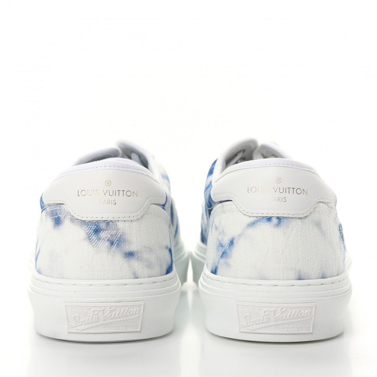 Denim Monogram Trocadero Tie Dye Sneakers 8 Marine