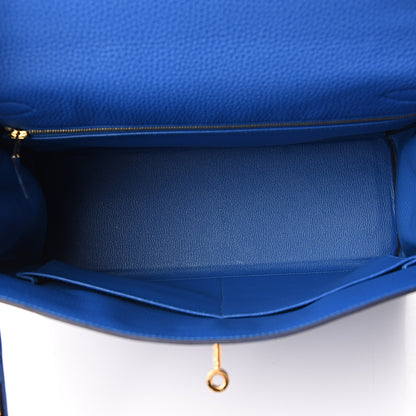 Hermes Togo Kelly Retourne 32 Bleu Zellige 4 of 7