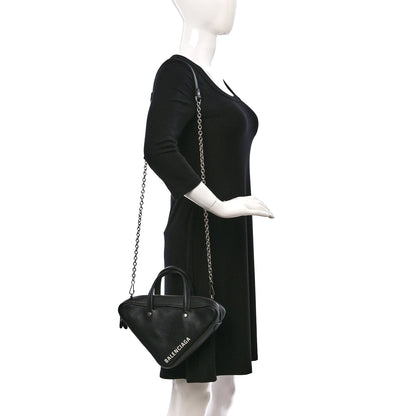 Balenciaga Calfskin XS Triangle Chain Duffle Black 2 of 14