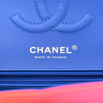 Chanel Calfskin Quilted Medium Rainbow Double Flap Multicolor 6 of 12