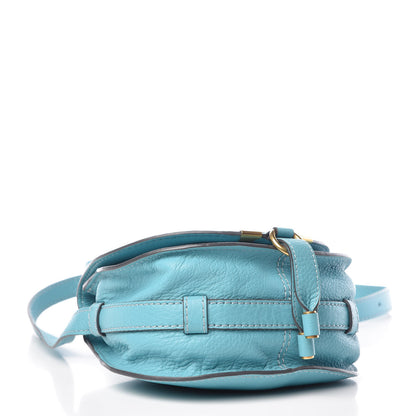 Chloe Calfskin Mini Marcie Round Crossbody Bag Blue 4 of 9