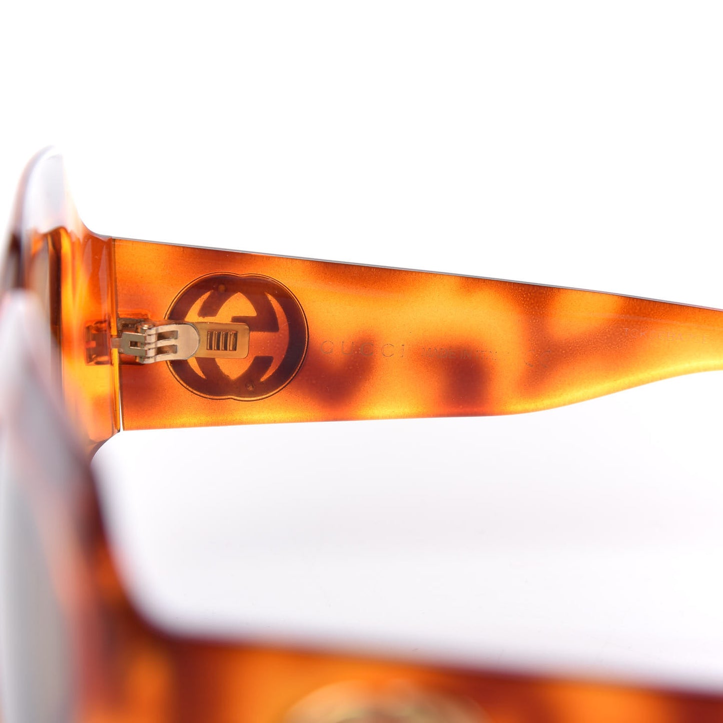 Acetate Square Frame Sunglasses GG 0053S Havana