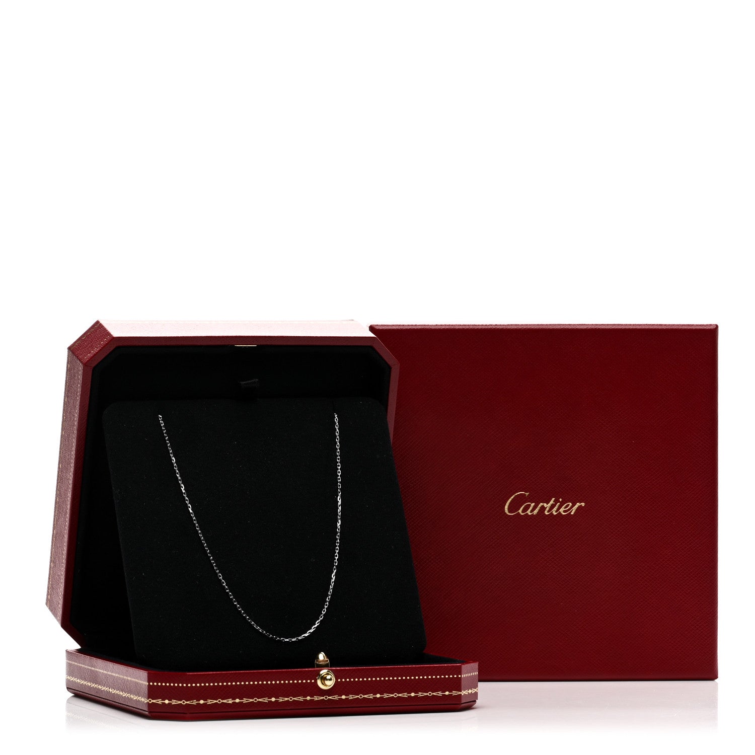 Cartier 18K White Gold Chain Necklace 5 of 5