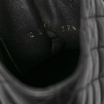 Chanel Lambskin Calfskin Quilted Lace Up Combat Boots 39.5 Black 14 of 16
