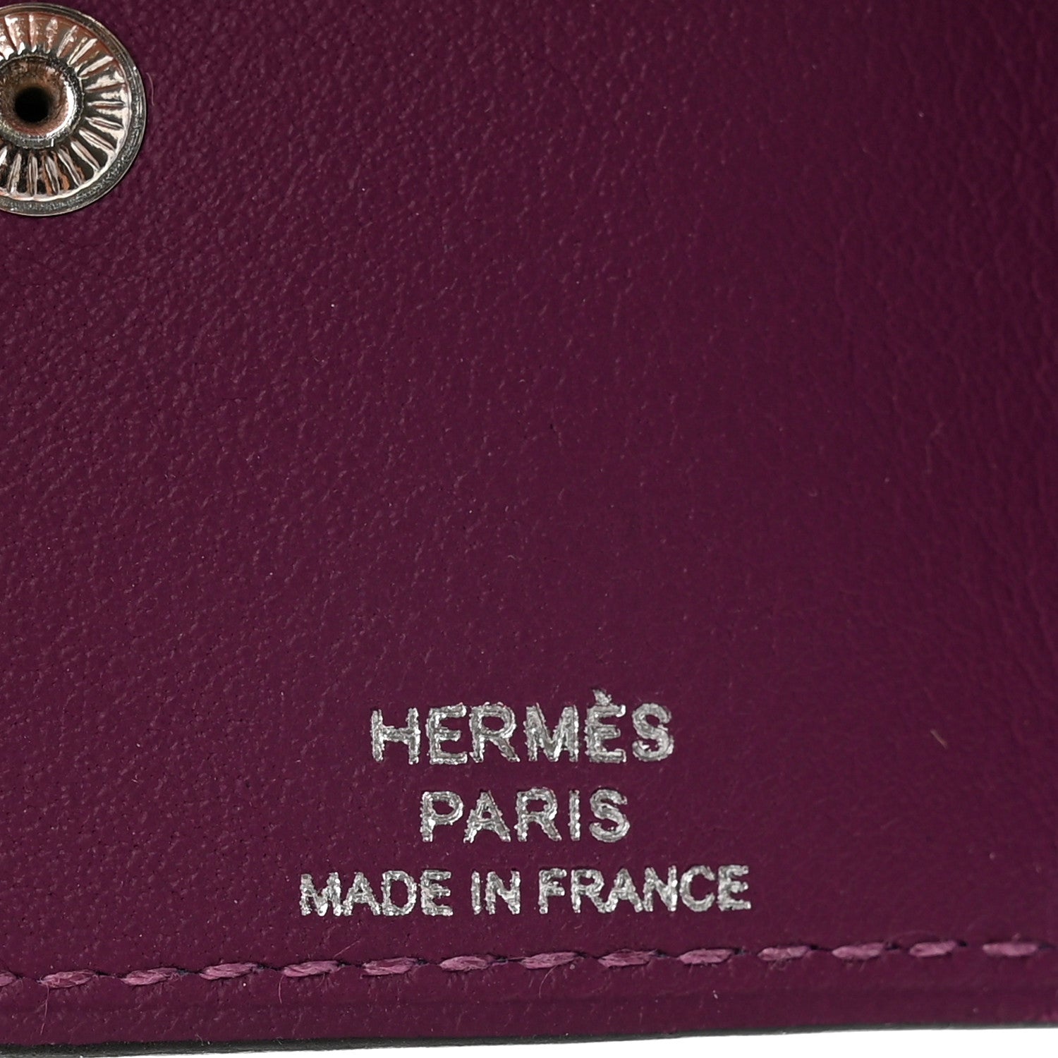 Hermes Togo Swift Verso Ulysse Nano Bag Charm Bleu Saphir Anemone 3 of 4