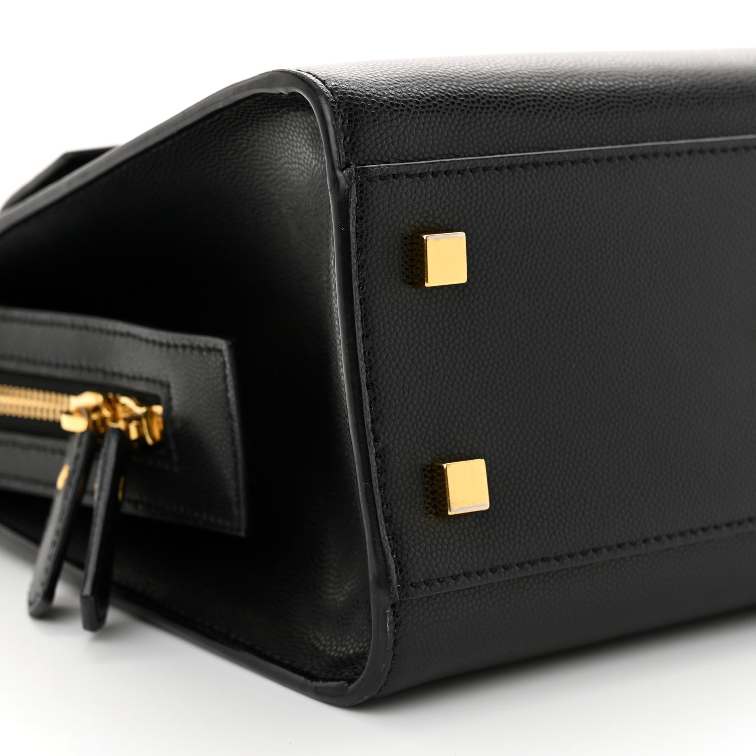 Saint Laurent Grain De Poudre Small Uptown Tote Black 9 of 13