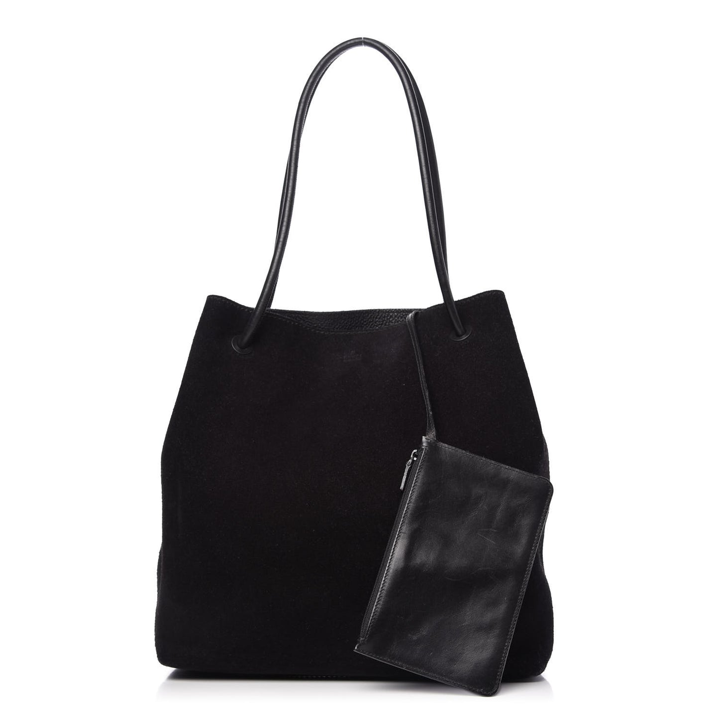 Suede Tote Black