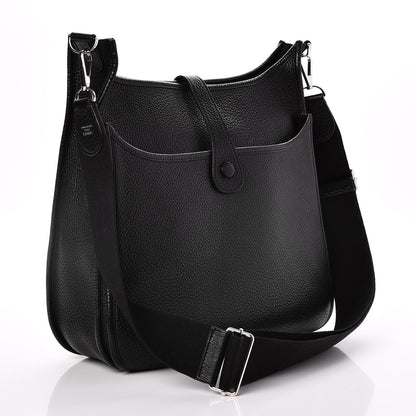 Hermes Taurillon Clemence Evelyne III GM Black 3 of 7