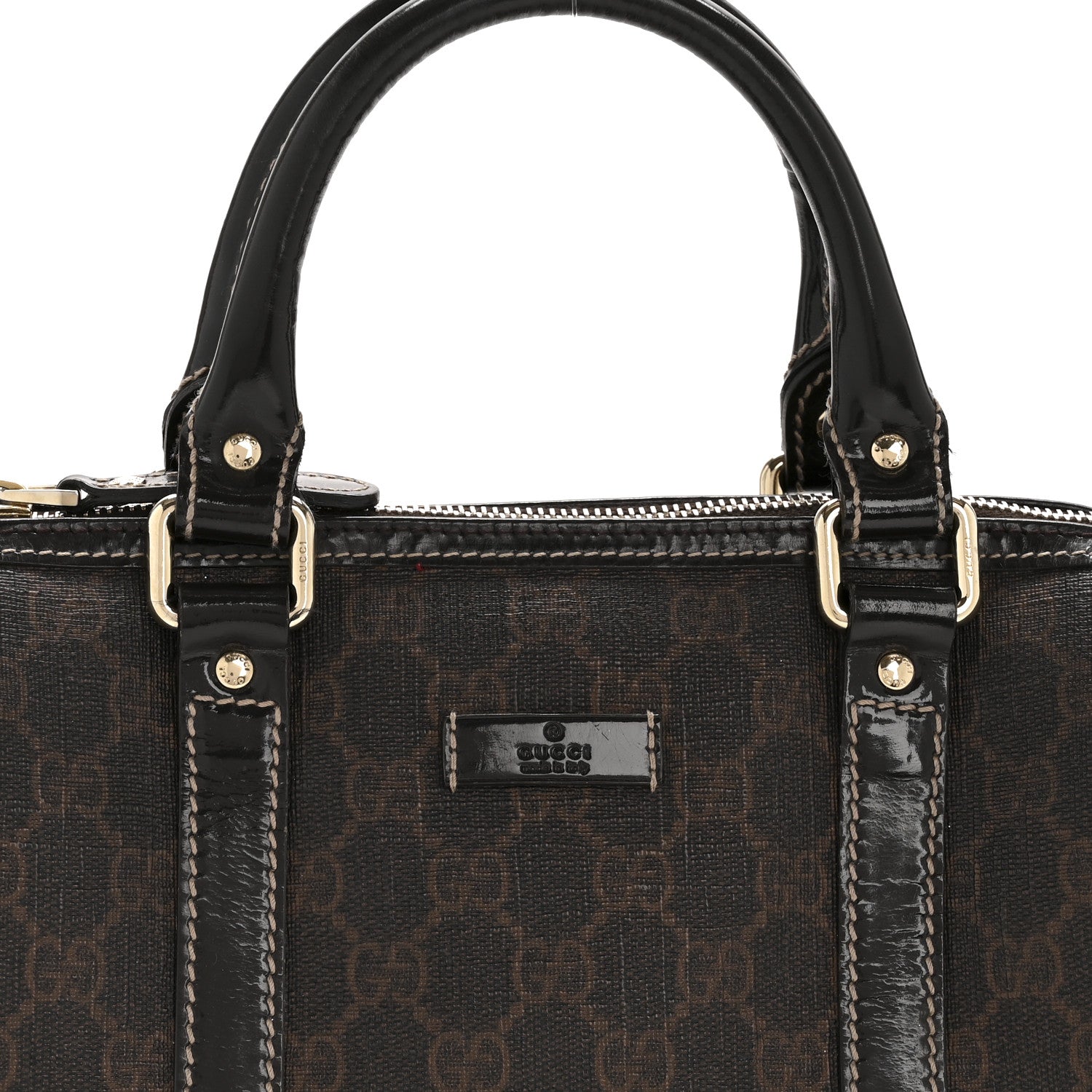 Gucci Imprime Monogram Small Joy Boston Brown 8 of 13