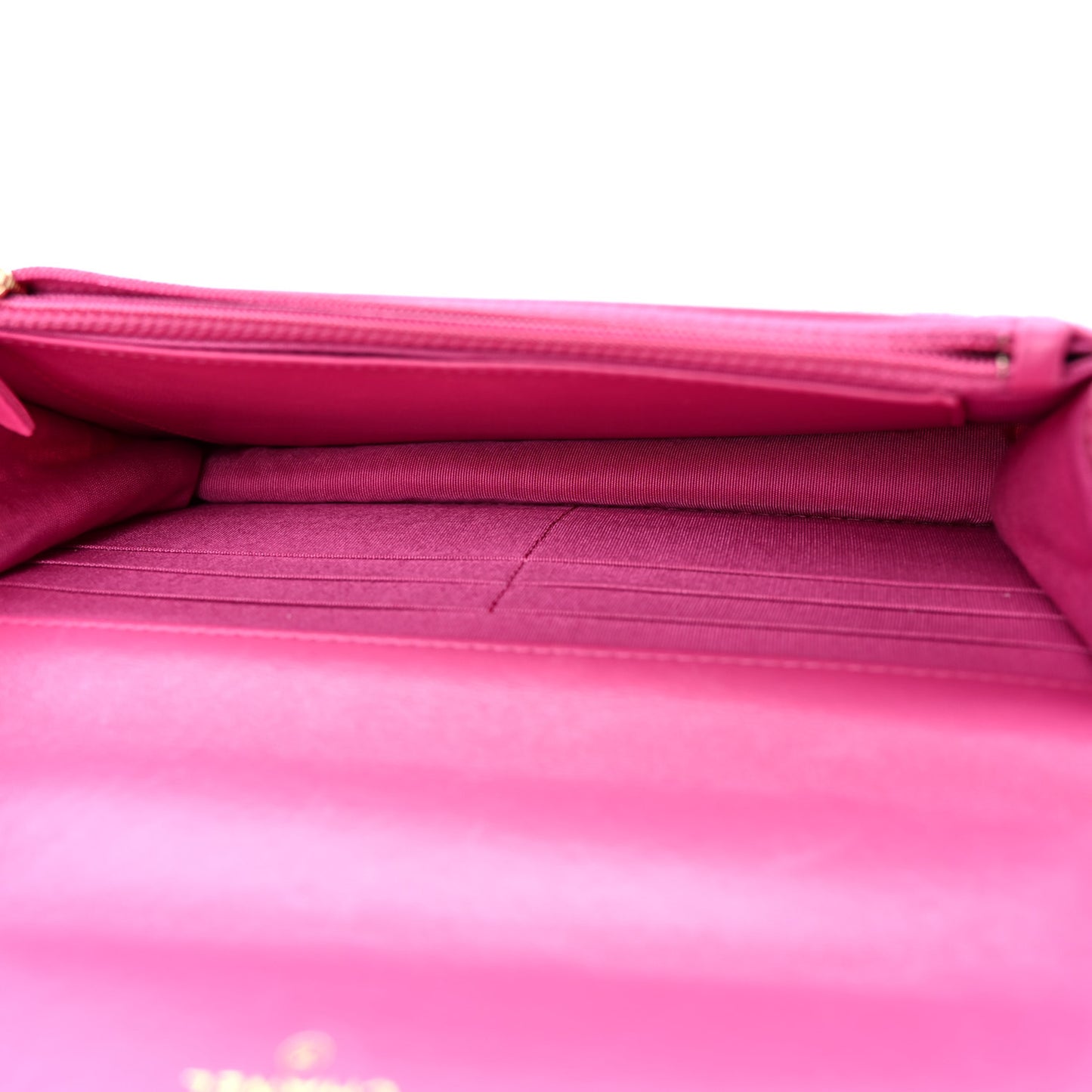 Wool Tweed Lambskin Quilted Chanel 19 Wallet On Chain WOC and Coin Purse  Fuchsia