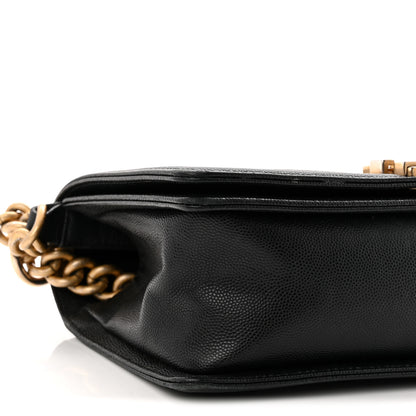 Chanel Caviar Quilted Medium Boy Flap Black 9 of 11