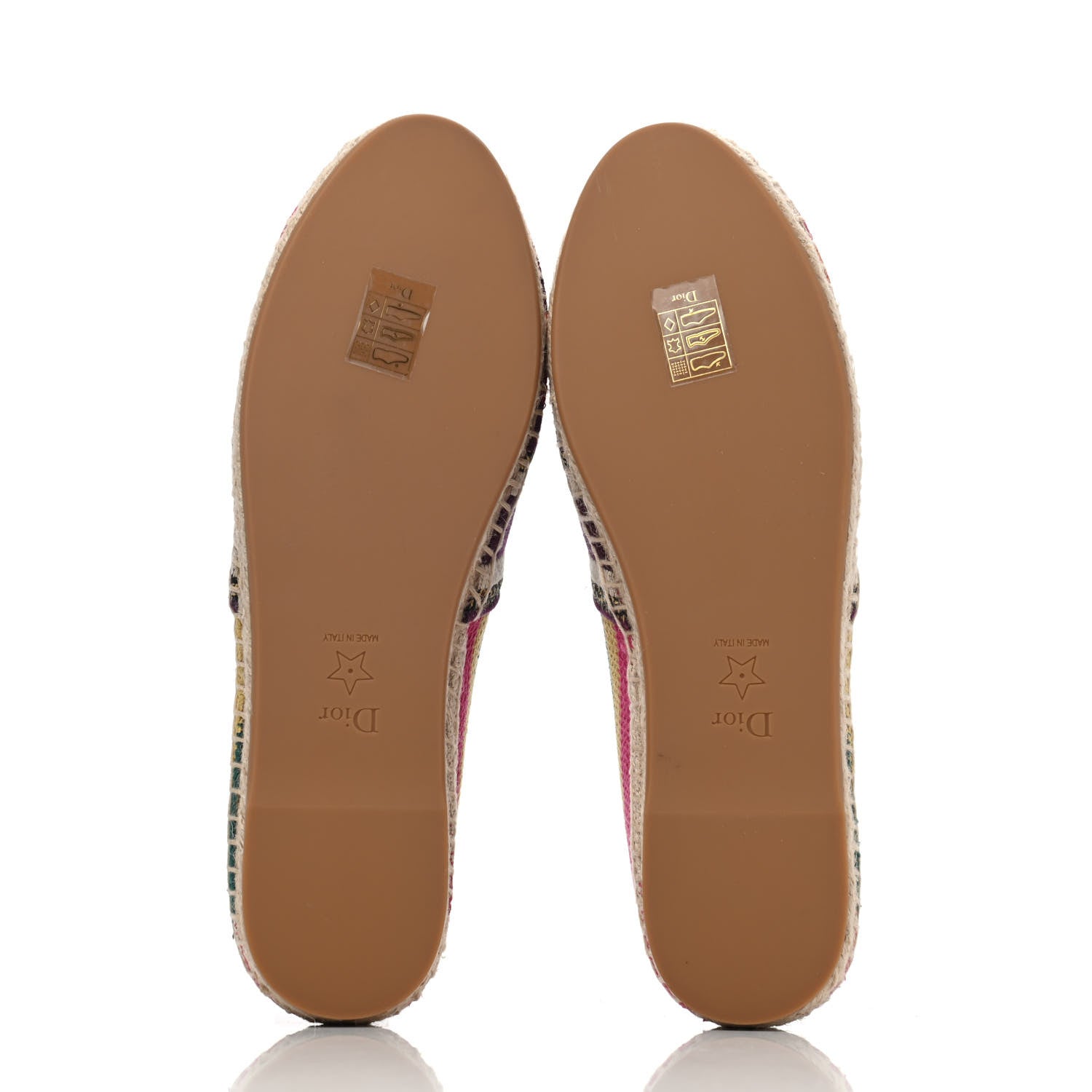 Christian Dior Cotton Embroidered Patchwork Granville Espadrille 39 Multicolor 4 of 4