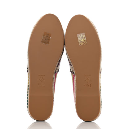 Christian Dior Cotton Embroidered Patchwork Granville Espadrille 39 Multicolor 4 of 4