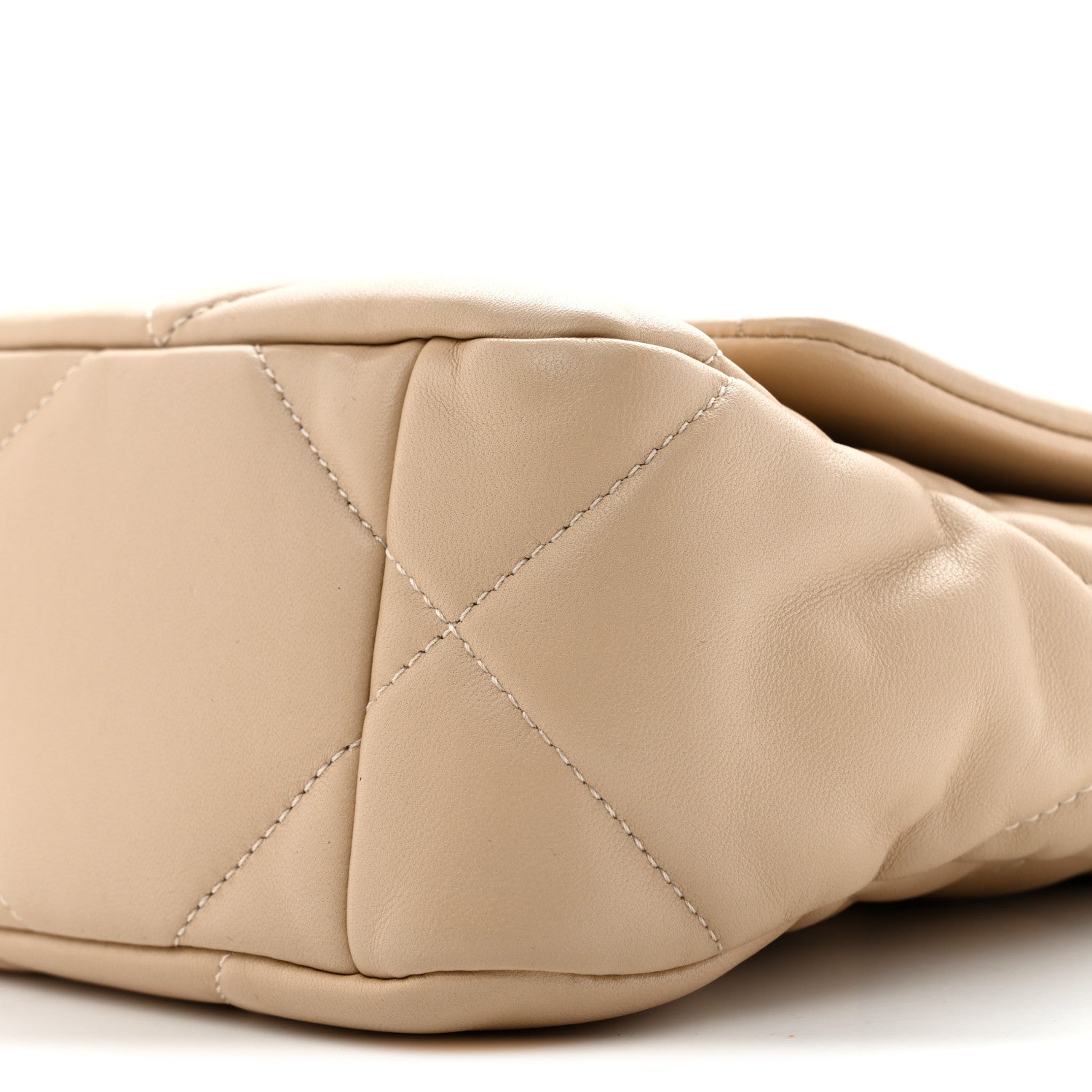 Chanel Lambskin Quilted Medium Chanel 19 Flap Beige 9 of 12
