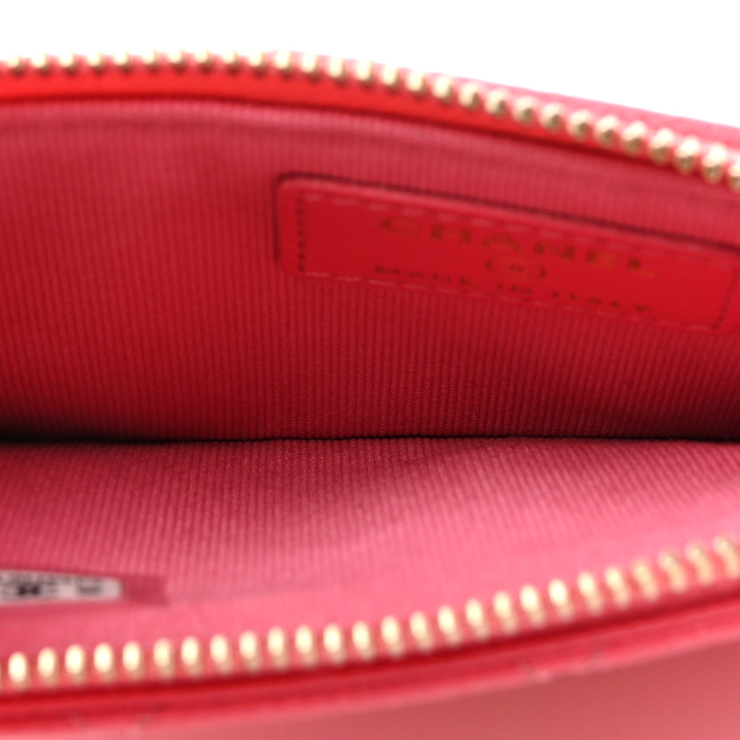 Chanel Caviar Quilted Flap Zip Card Holder Dark Pink 5 of 7