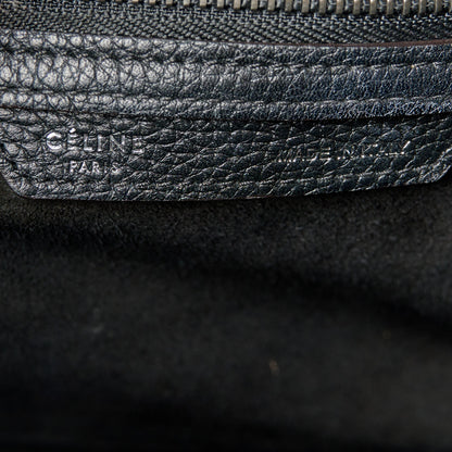 Celine Drummed Calfskin Micro Luggage Black 6 of 10