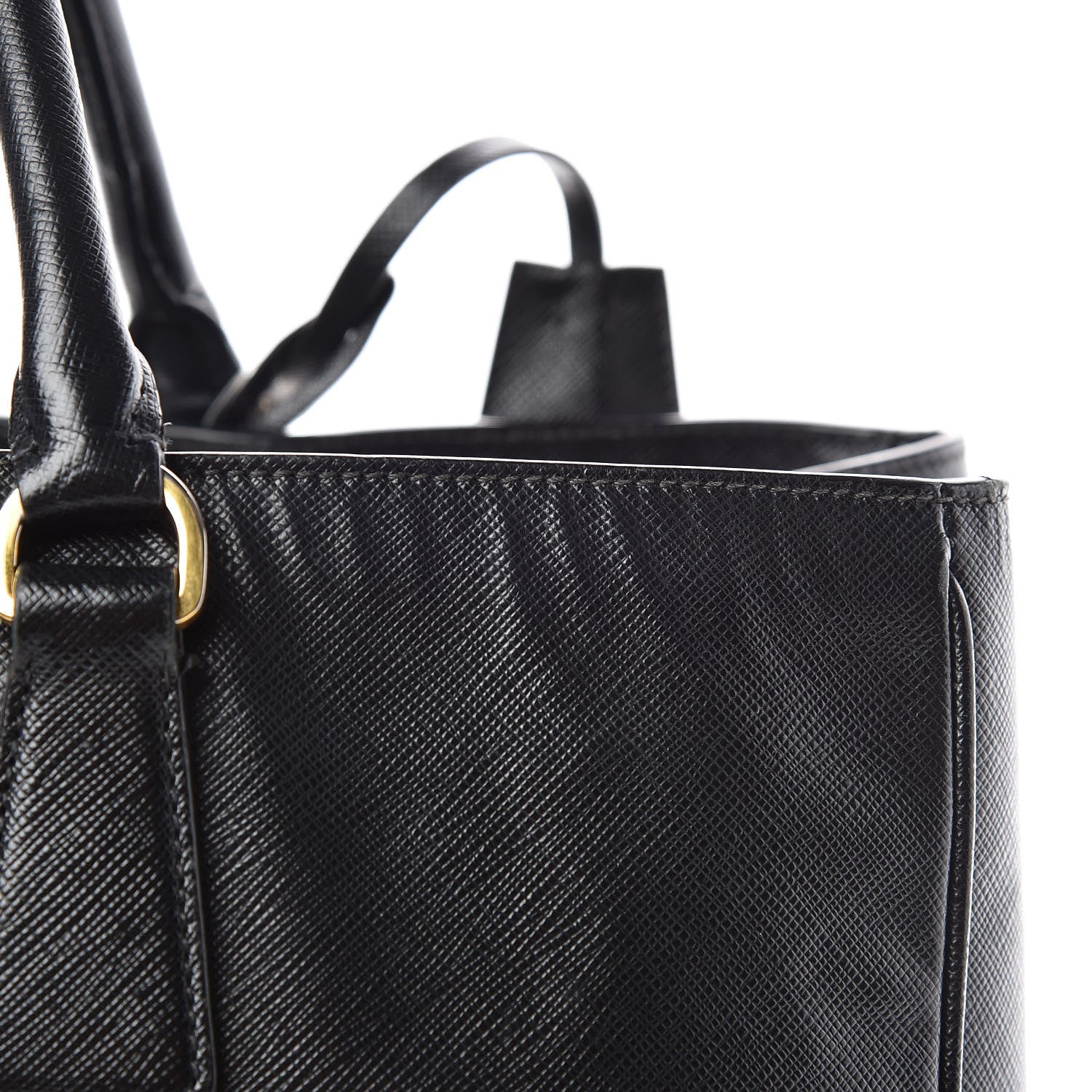Prada Saffiano Lux Large Tote Black 10 of 19
