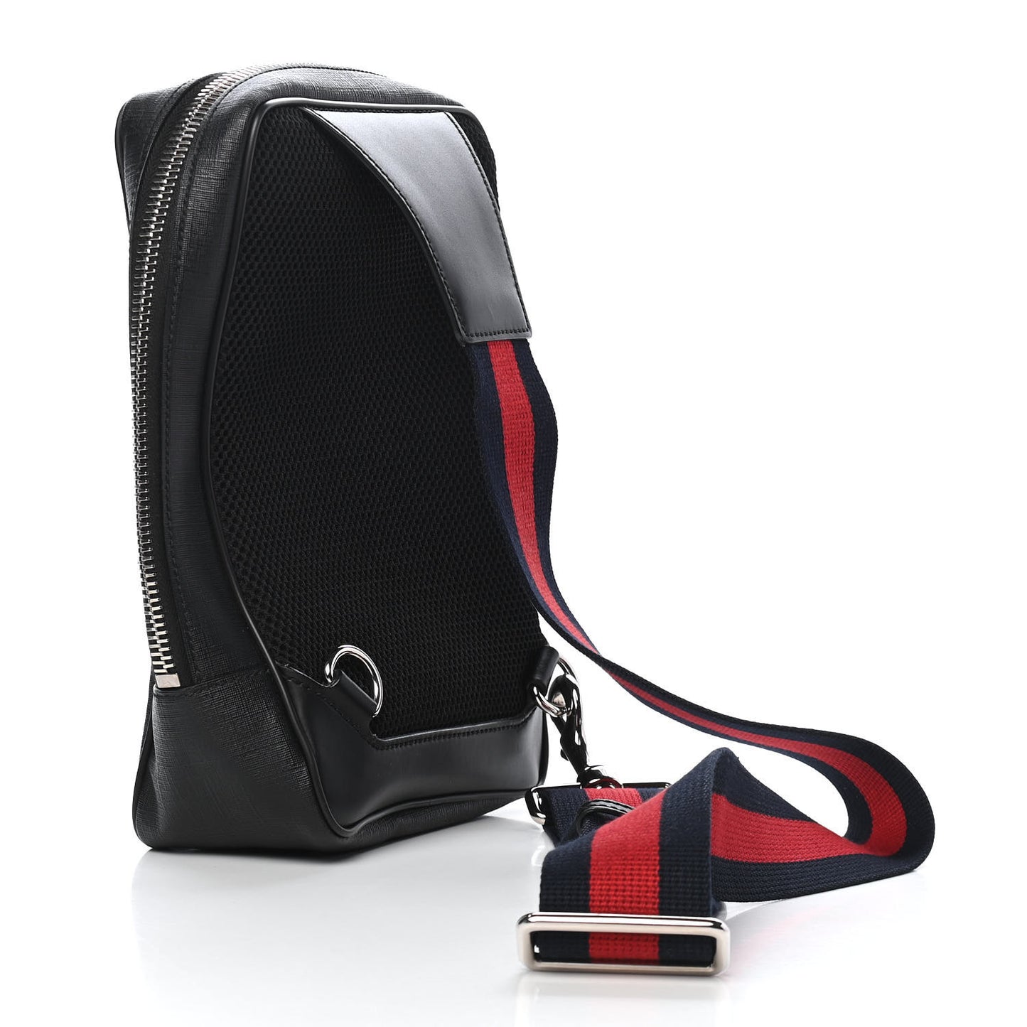 GG Supreme Monogram Web Belt Bag Black Grey