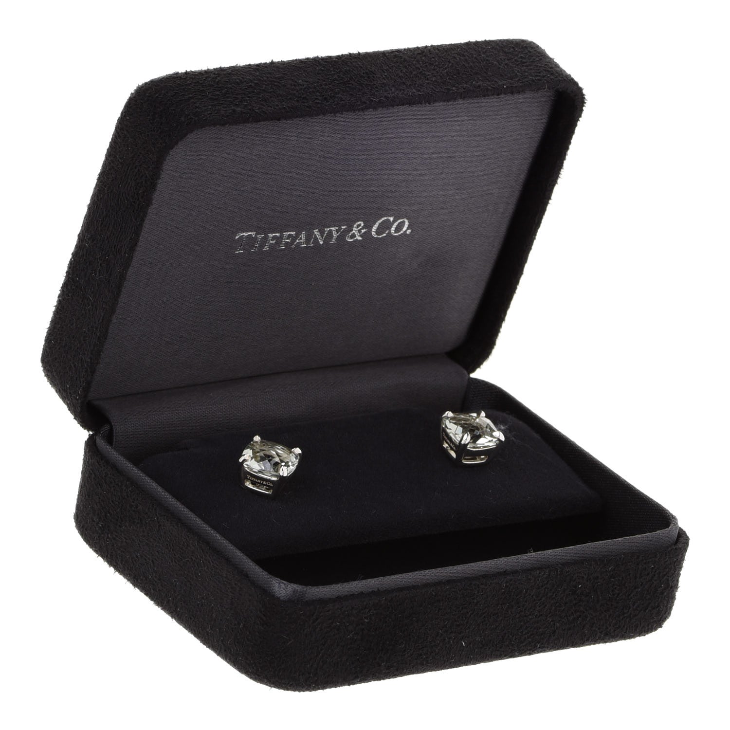 Tiffany Sterling Silver Green Quartz Sparklers Earrings 6 of 6