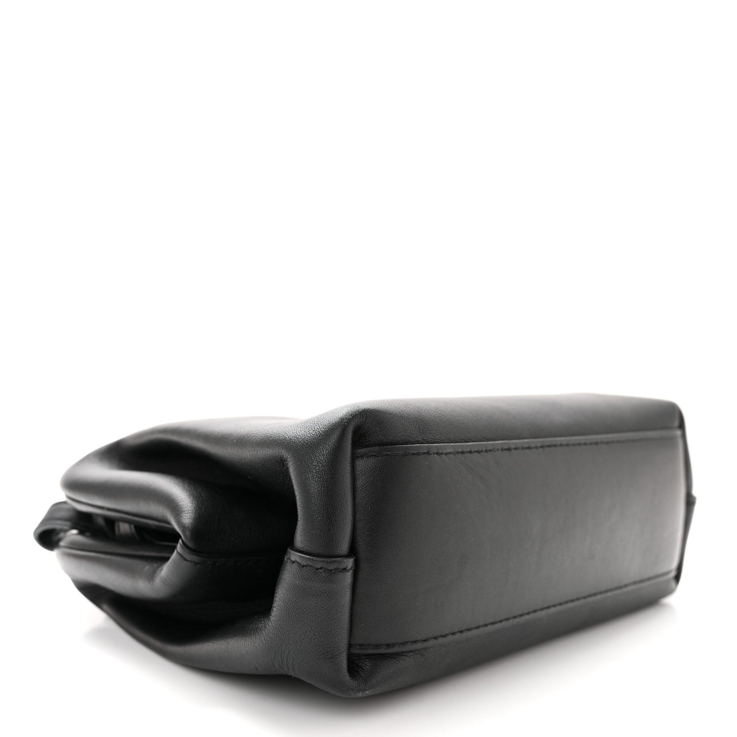 Calfskin Small The Point Triangle Bag Black