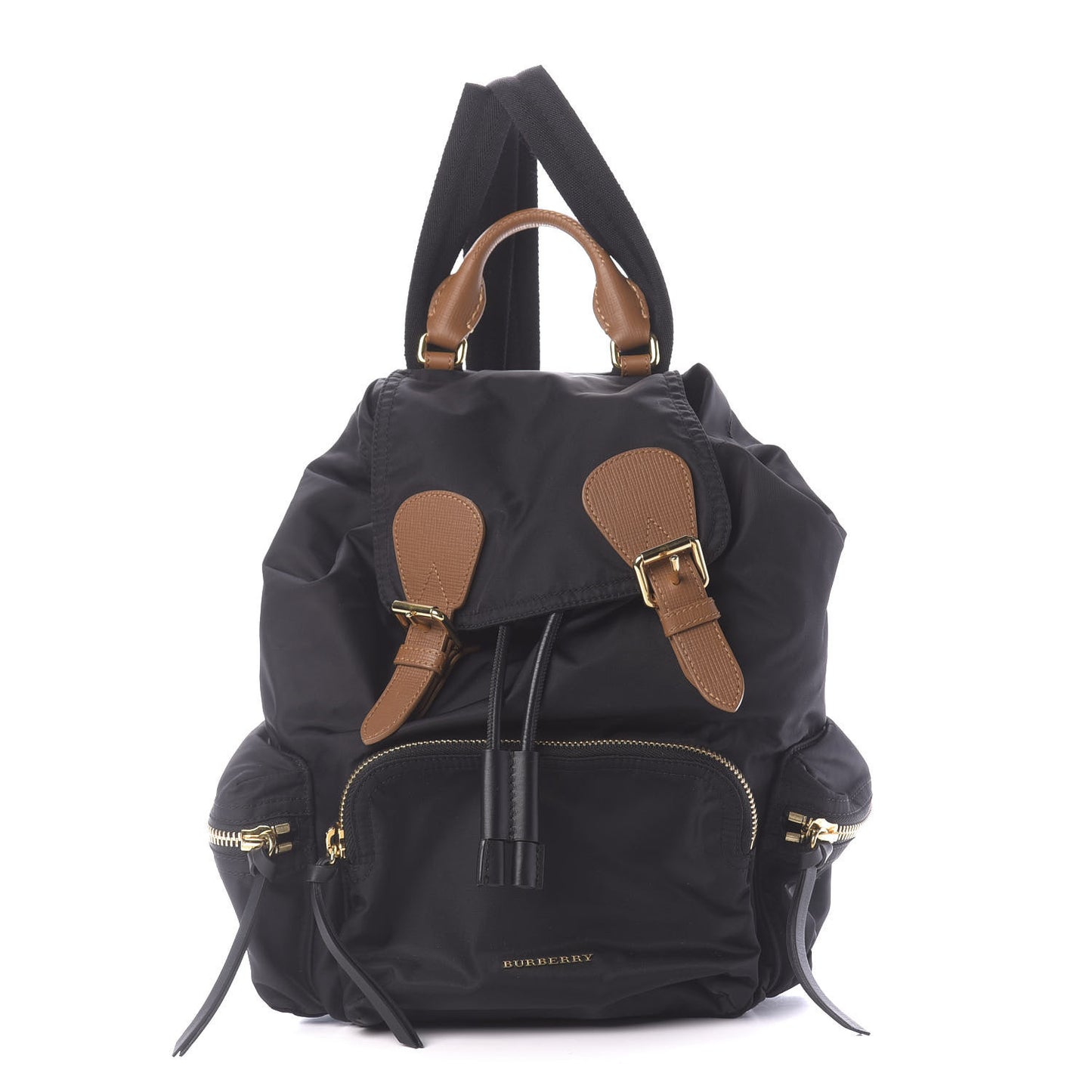 Nylon Medium Rucksack Backpack Black