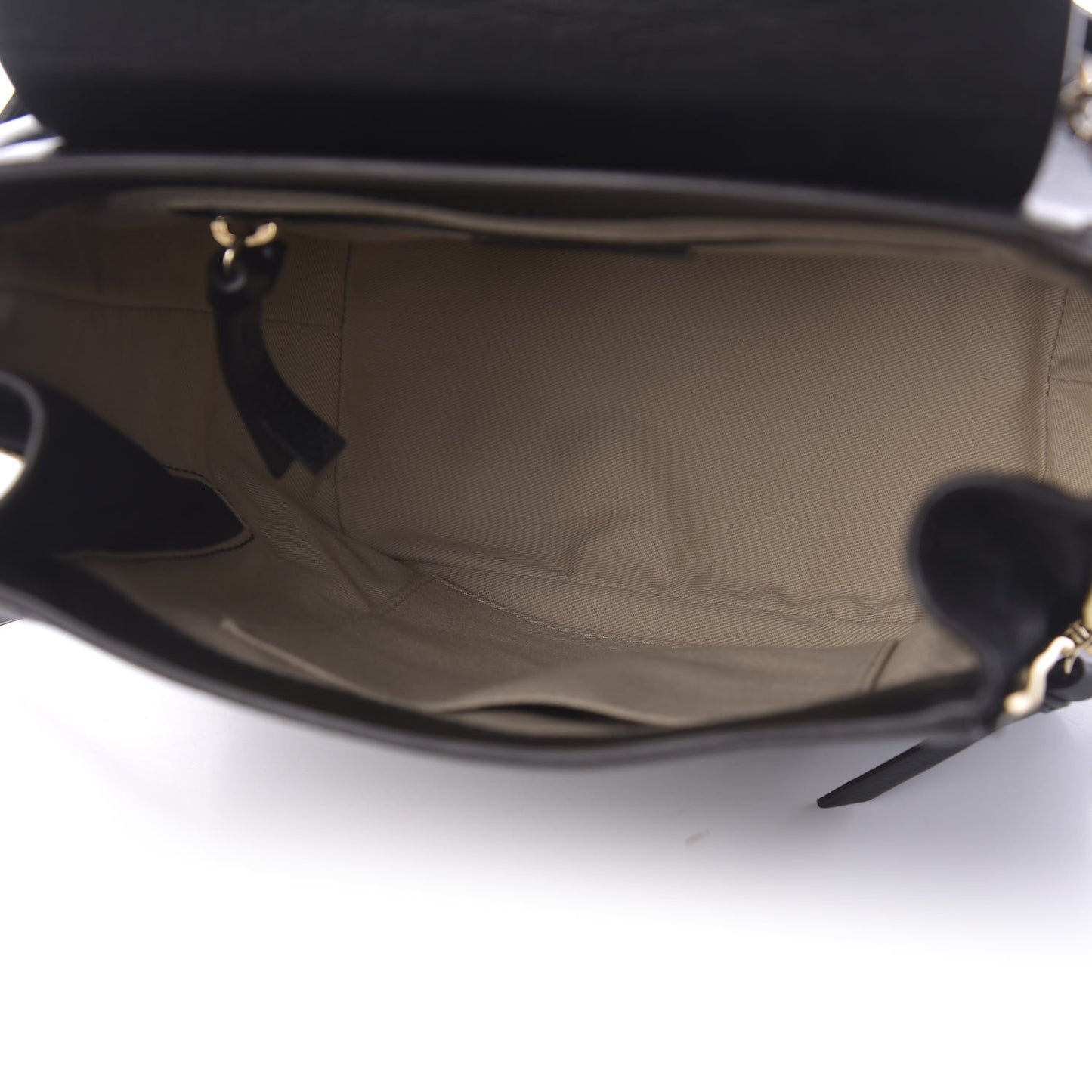 Suede Calfskin Small Faye Backpack Black