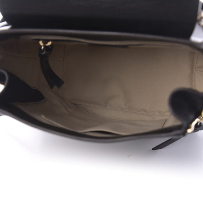 Chloe Suede Calfskin Small Faye Backpack Black 4 of 8